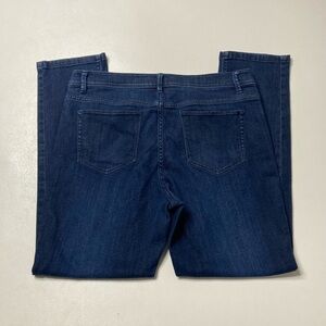 J. Jill Authentic Fit Slim Leg Jeans Womens Size 12 Dark Wash